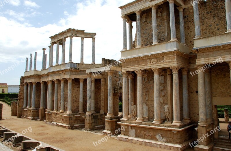 Merida Spain Extremadura Monument Rome