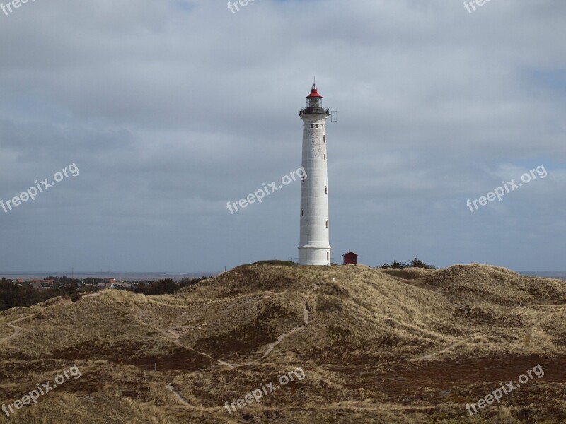 Denmark Hvide Sand Lighthouse Coast Blavand