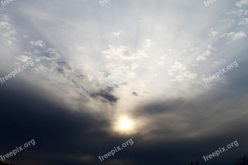 Sky Clouds Sunset Sunrise Blue