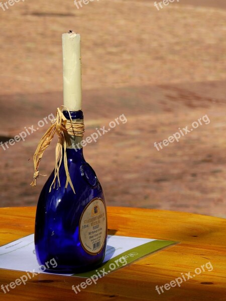 Bottle Wine Bottle Candle Wax Decoration