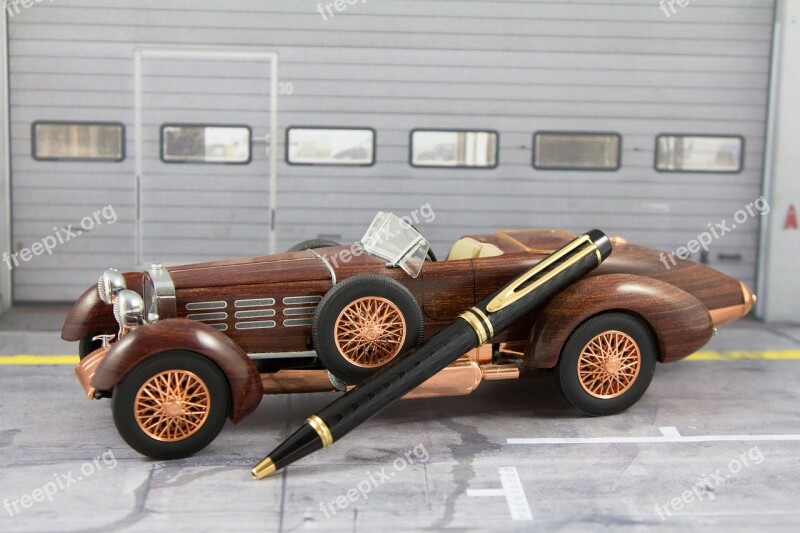 Oldtimer Model Writing Implement Model Car Auto