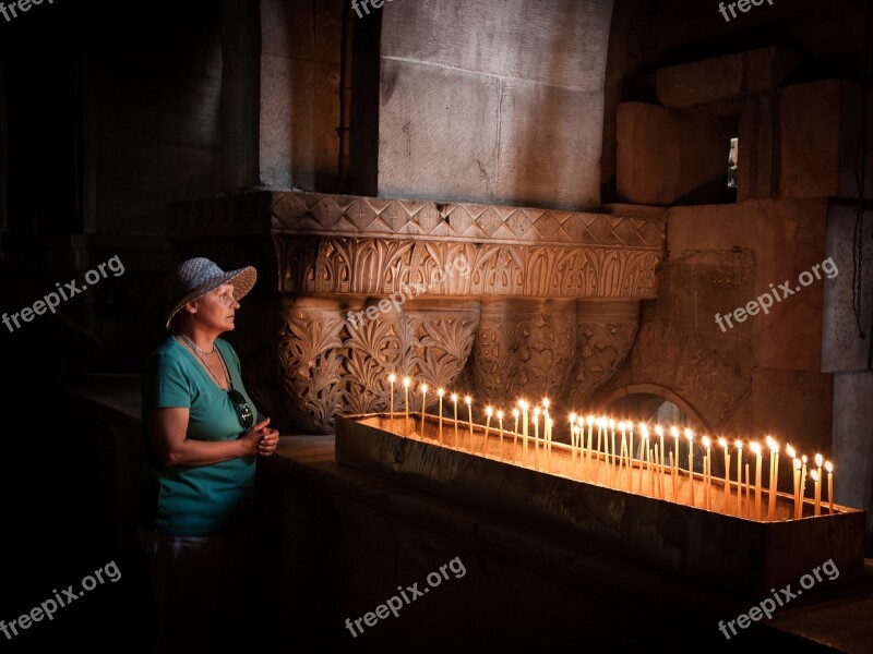 Church Jerusalem Holy Remember Candles