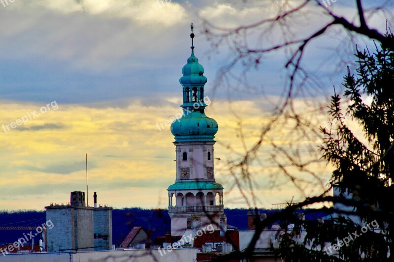 Hungary Tower Fire Sopron City