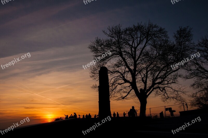 Sunset Dusk Abendstimmung Romantic Afterglow