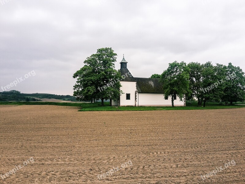 Church Field Trees Kirchplatz Monastery