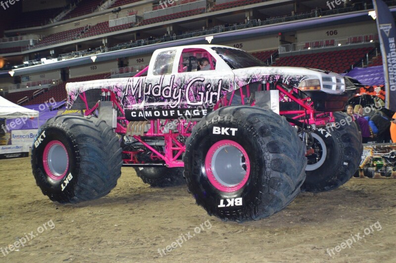 Monster Truck Monster Jam Motorsports Muddy Girl Maddie Breaud