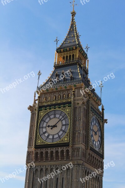 Big Ben Mockup Tower Clock Architecture