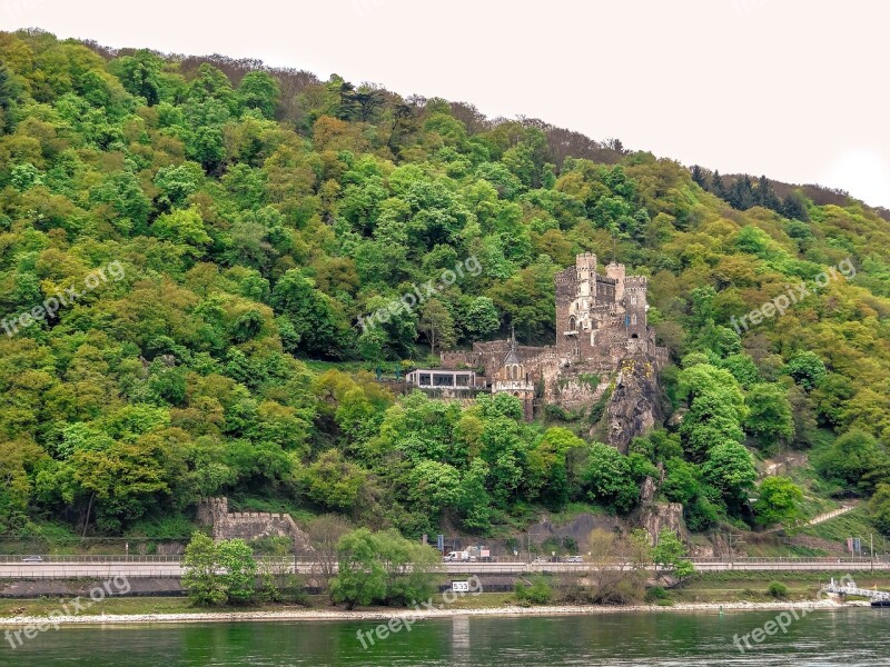 Castle Rhine Stone Castle Rhine Rhine Stone Germany