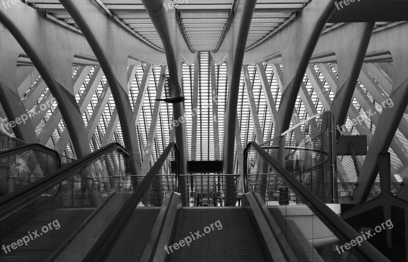 Railway Station Liège Liège Architecture Construction