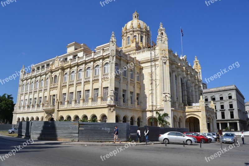 Havana Cuba Caribbean Historic Center Facade