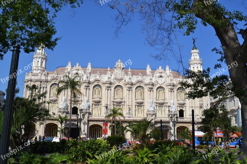 Havana Cuba Caribbean Historic Center Facade