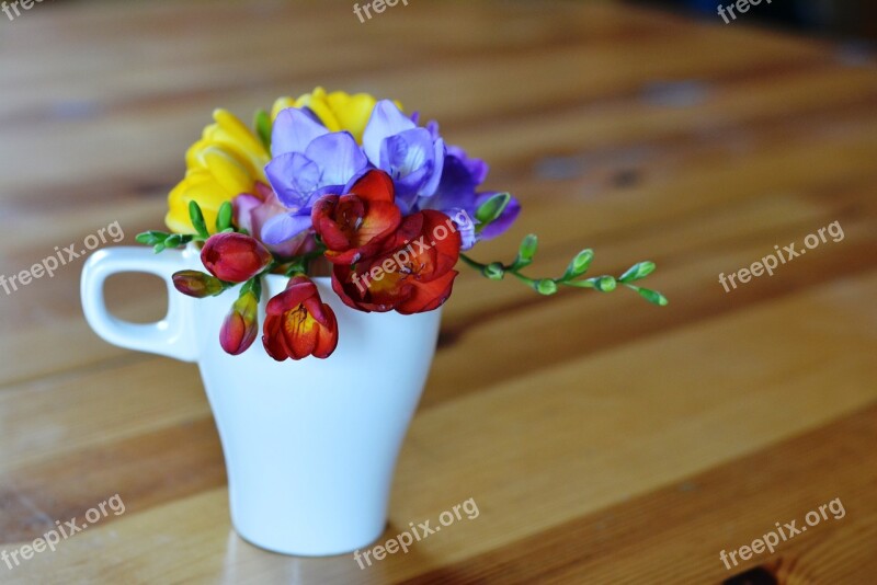 Freesia Flowers Fragrant Decoration Bouquet