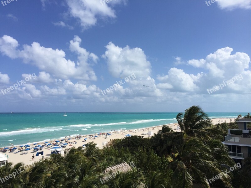 Miami Beach Beach Florida Free Photos