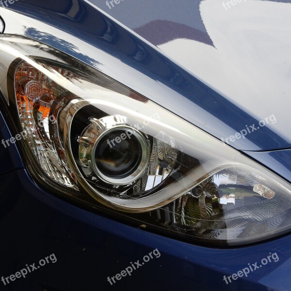 Floodlight Auto Lights On In The Car Detail Free Photos