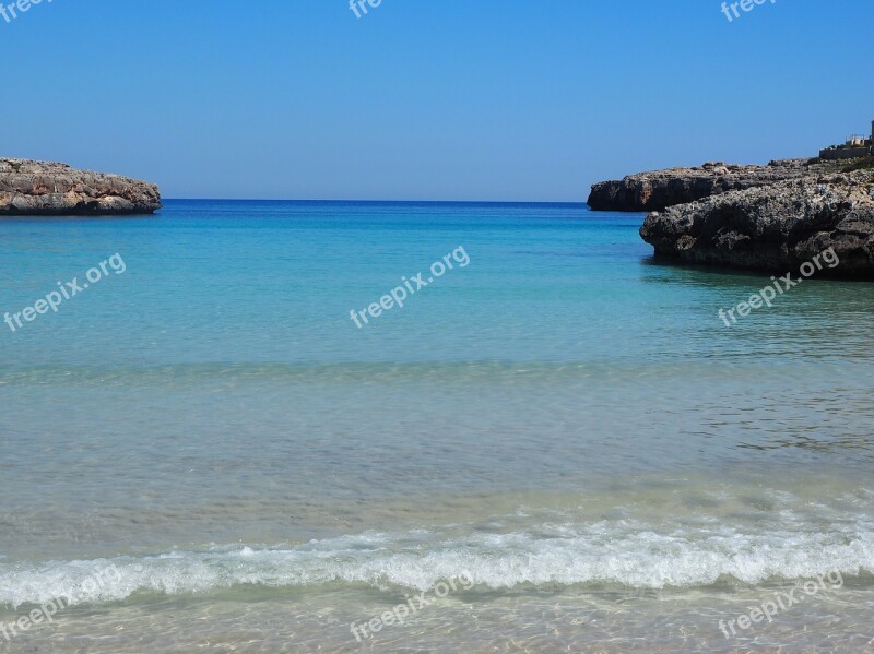 Porto Colom Mallorca Bay Sea Water Blue