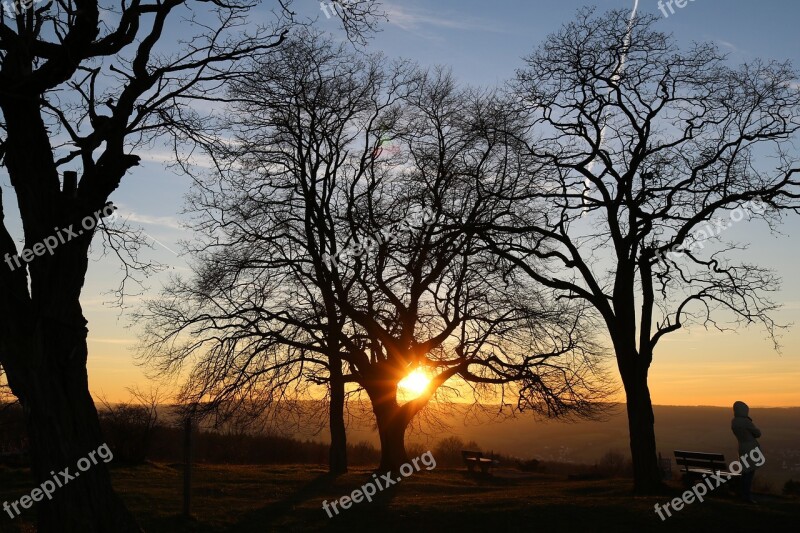 Sunset Nature Nature Conservation Spring Landscape