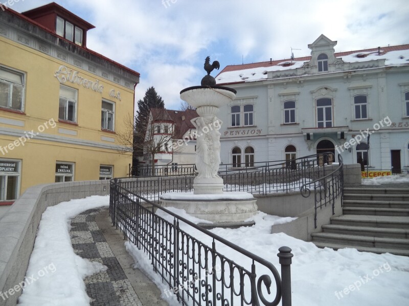 Lázně Libverda Cock Fountain Free Photos