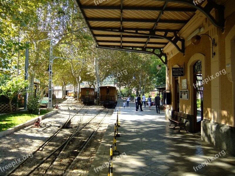 Station Train Sóller Mallorca Free Photos