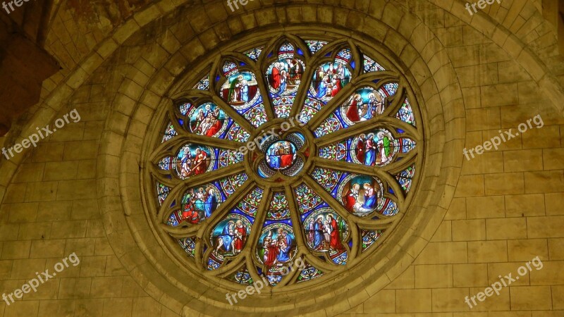 Stained Glass Church Saint France Window