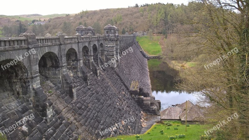 Dam Reservoir Wales Water Uk