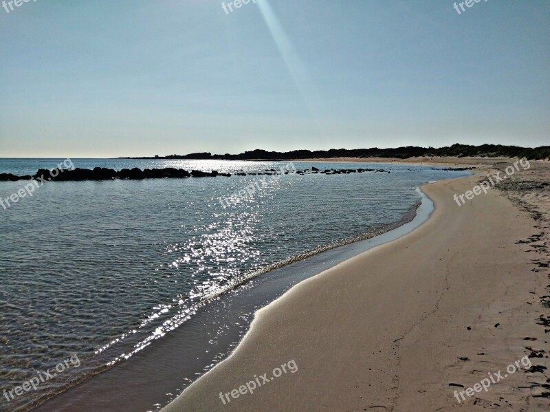 Sea Beach Landscape Puglia Sky