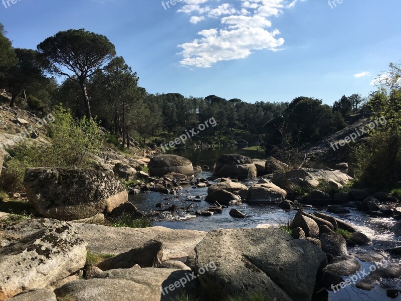 Nature Spain Landscape Mountain River