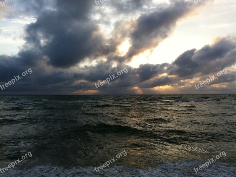 Sea Northsea Waves Germany Landscape