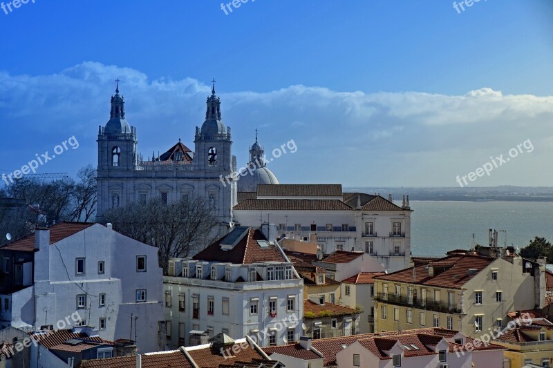 Lisbon Portugal Castle Of Sao Jorge Castle Ruin