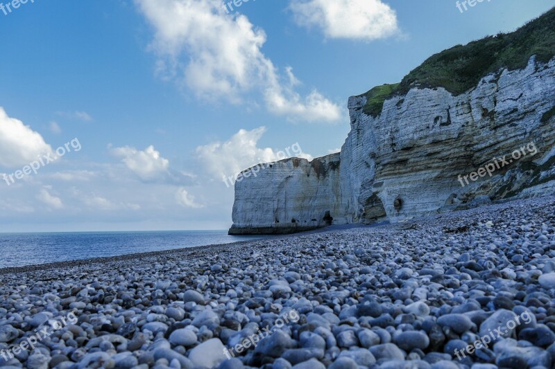 Etretat France Normandy White Cliffs Rock