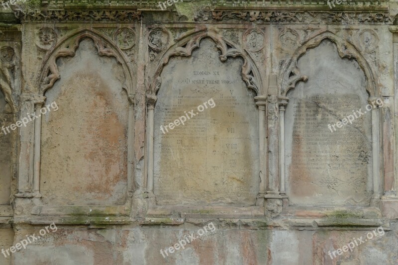 Holyrood Church Southampton England Ten Commandments Moses