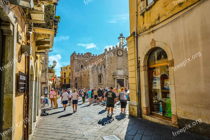 Taormina Italy Sicily Sunny Vacation