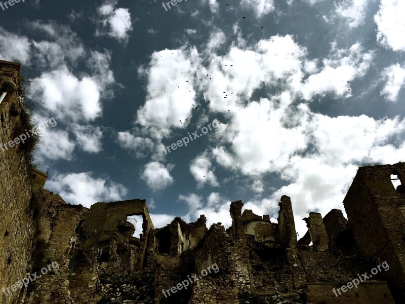 Craco Basilicata Lucania Italy Sky