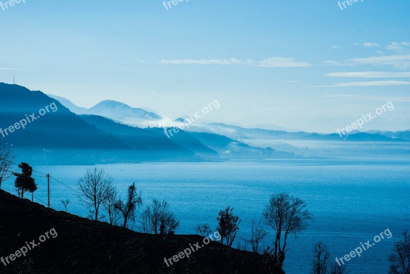 Landscape Blue Nature Marine Rize