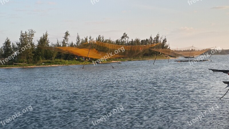 Net River Fishing Free Photos