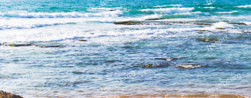 Sea Rocks Ocean Blue Water