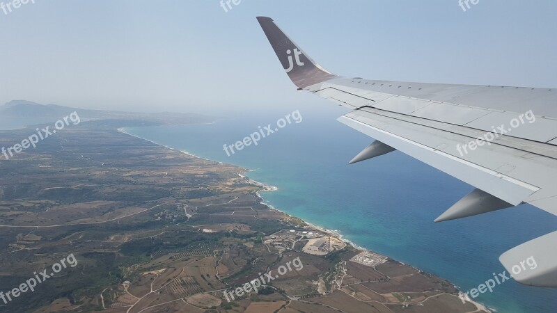 Holiday Plane Coast Sea Air