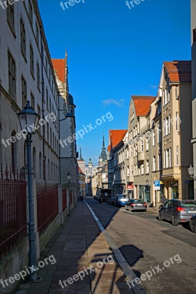 Hall Saale Saxony-anhalt Germany Historic Center