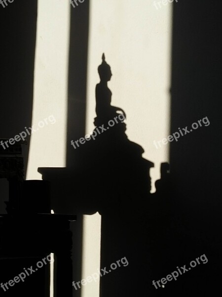 Buddha Board Buddhism Buddha's Hand Monk Shadow