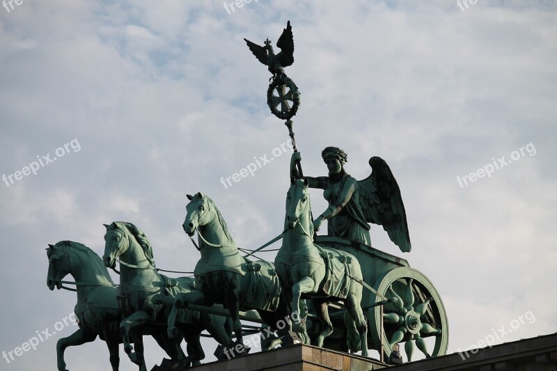 Quadriga Berlin Landmark Germany Brandenburg Gate