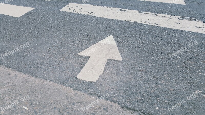 Road Pedestrian Crossing Arrow Free Photos