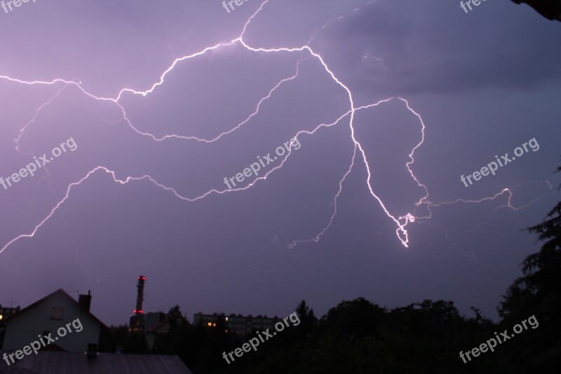 Nature Storm Category Lightning City