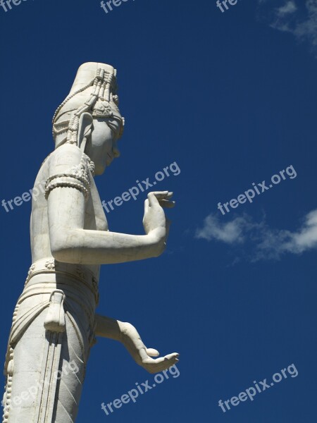 Buddha Statues Blue Sky Funny Free Photos