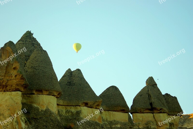 Cappadocia Fairy Chimneys Nevsehir Balloon Basalt