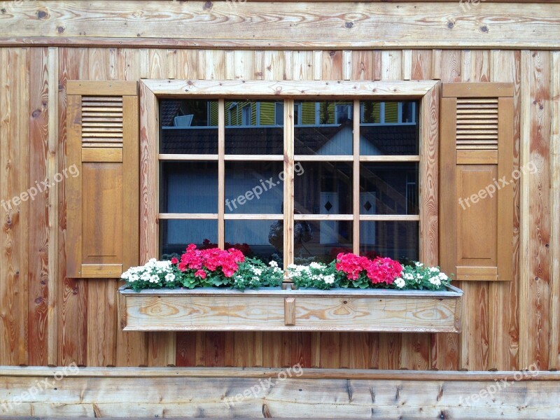 Window Bavarian Facade Flower Allgäu