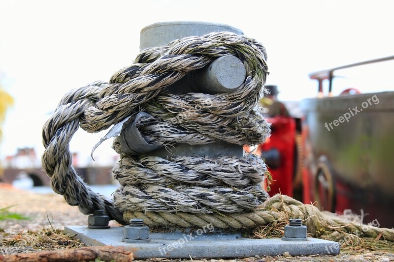 Bollard Rope Harness Lines Seafaring Create