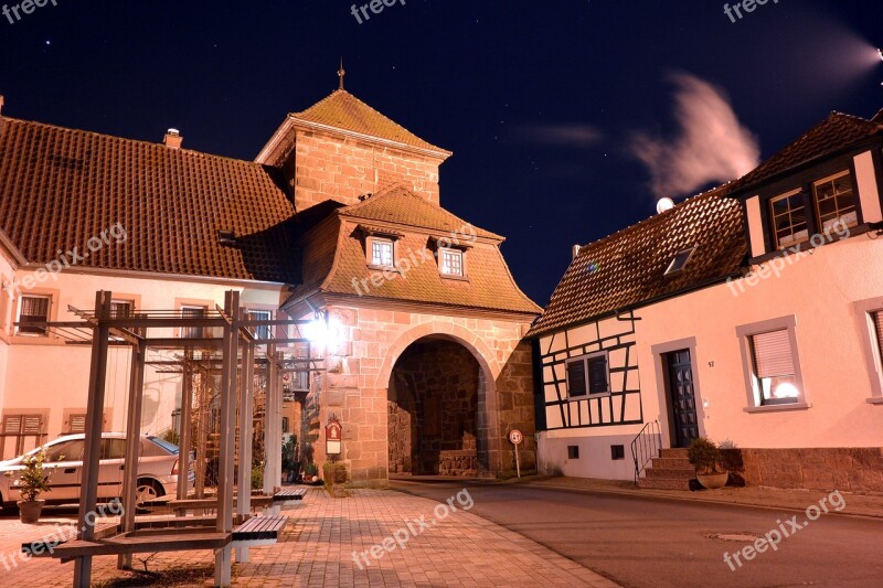 Long Exposure Night Photograph Night Illuminated Cheap Home