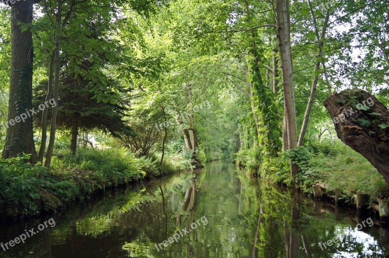 Spreewald Castle Spree River Water