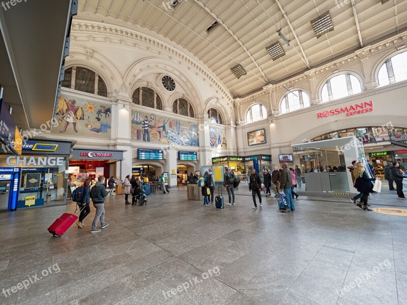 Railway Station Bremen Travel Train Railway