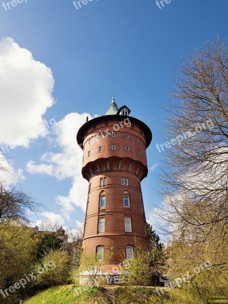 Water Tower Cuxhaven Historic Building Supply Building