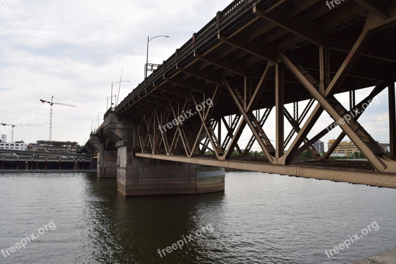 Bridge Portland Oregon Infrastructure Transportation